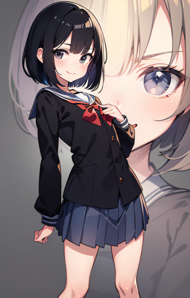 オープニングにいそうな制服女子 / Uniform girls who are likely to be at the opening