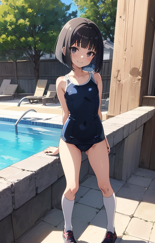 スクール水着微乳女子靴下 / school swimsuit small breasts women's socks