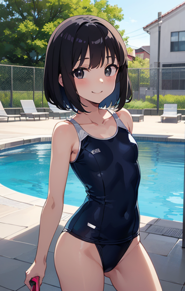 スクール水着微乳女子 / school swimsuit girls