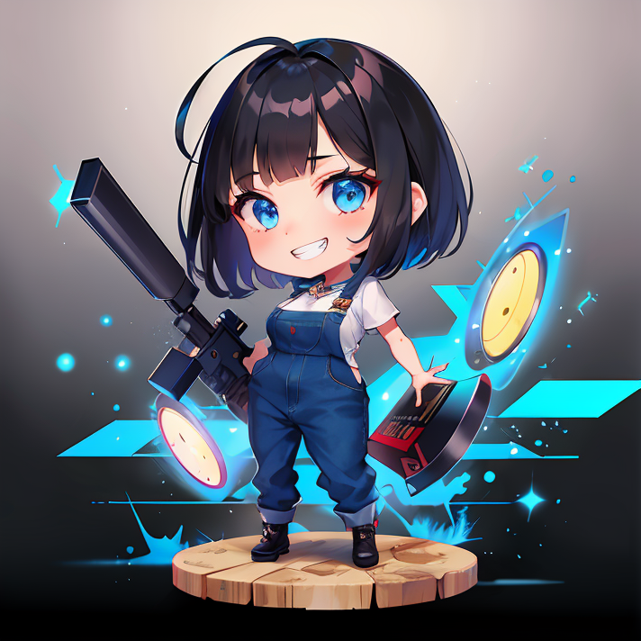 SSRちびキャラオーバーオール重装 / SSR Chibi character overall heavy armor