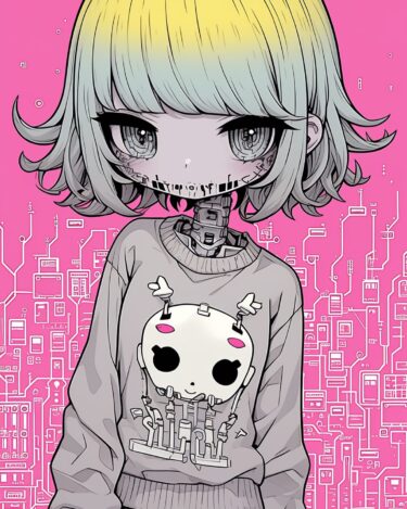 ”未来のサイバーシティで出会った、一風変わった少女 / The Unique Girl We Met in the Cyber City”